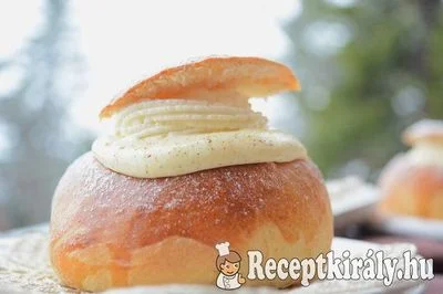 Semlor - svéd töltött farsangi fánk – 2. kép