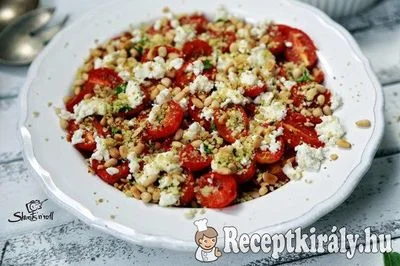 Sült paradicsom saláta fetasajttal – 3. kép