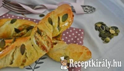 Tökmagkrémes csavart rúd – 3. kép