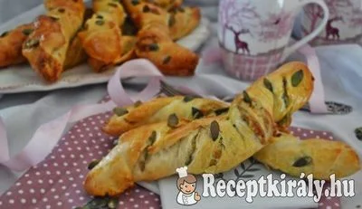 Tökmagkrémes csavart rúd – 2. kép