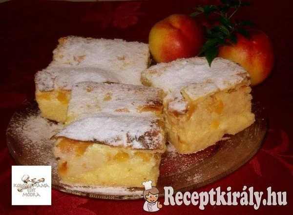 Túrós-nektarinos béles recept