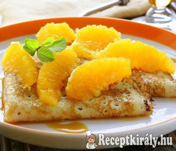 Vaníliás francia palacsinta narancslekvárral recept