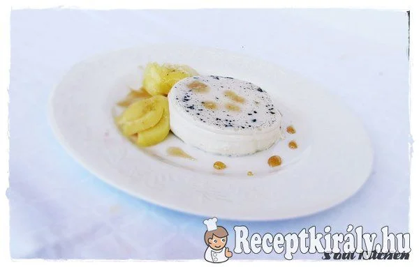 Vaníliás panna cotta mézes őszibarackkal recept