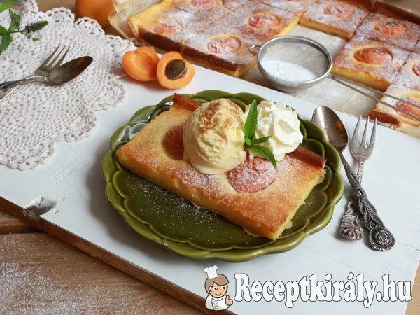 Vaníliás sárgabarackos pite recept