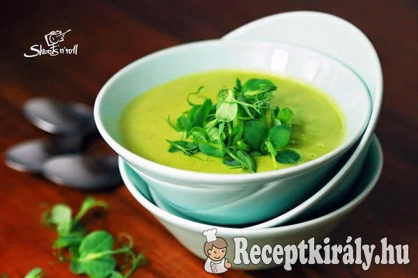Zöldborsó krémleves recept