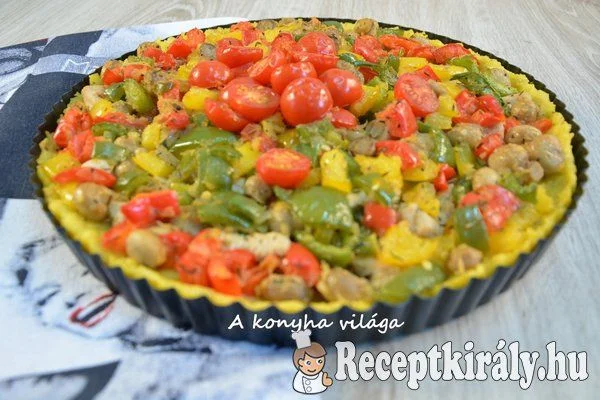 Zöldséges polenta lepény recept