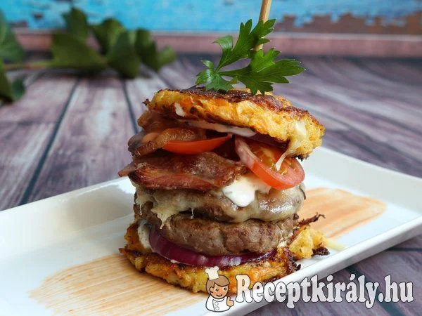 Zöldséges röszti burger recept