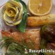 Pangasius grillezve zöldségekkel kapros mártással