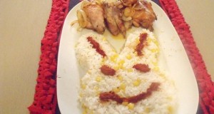 Csirke kukoricás rizses nyuszifejjel