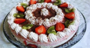 Epres-tejszínes- joghurtos torta