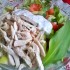Csirkemell saláta medvehagymás joghurttal