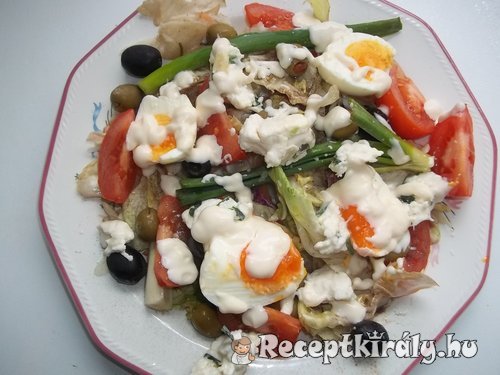 Majonézes saláta tojással kecskesajttal 1
