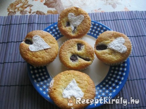 Cseresznyés muffin