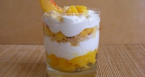 Őszibarackos mangós pohárkrém