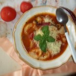 Peperonata levesesen gombás tortellinivel 2