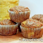 Ananászos sárgarépás muffin