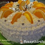 Narancsos Oroszkrém torta