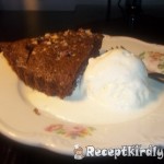 Csokoládés diós brandys brownie torta 1