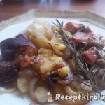 Vörösboros sült csülök hagymás krumpliágyon 2
