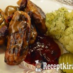 Svéd húsgolyó barna mártásban, kapros párolt karfiollal - paleo 1