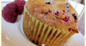 Szedres-málnás muffin
