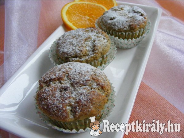 Narancsos-mákos muffin
