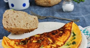 Medvehagymás-sajtos omlett Gizi konyhájából
