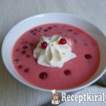 Joghurtos ribizli krémleves 2