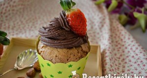 Gesztenyés muffin csokis krémmel – paleo