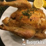 Fokhagymás sült csirke fűszeres-hagymás céklával 1
